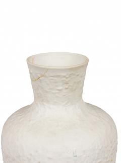 German Mid Century Textured White Porcelain Bouquet Vase - 4674664