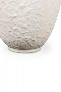 German Mid Century Textured White Porcelain Bouquet Vase - 4674668