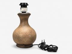 German Modern Brown Ceramic Table Lamp Germany 1970s - 4357740