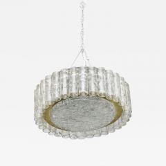 German Modern Hand Blown Glass and Brass Doria Flush Mount - 4645016