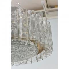 German Modern Hand Blown Glass and Brass Doria Flush Mount - 4645076