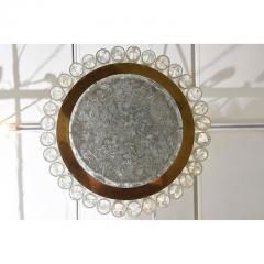 German Modern Hand Blown Glass and Brass Doria Flush Mount - 4645077