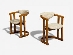 German Modern Occasional Chairs Tweed Beech Germany 1960s - 4470482