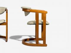 German Modern Occasional Chairs Tweed Beech Germany 1960s - 4470490