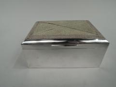 German Modern Silver and Shagreen Silver Box - 3757905