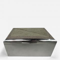 German Modern Silver and Shagreen Silver Box - 3758936