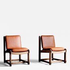 German Oak Lounge Chairs in new aniline leather 2 of 24 available - 4434680