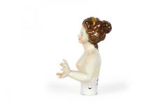 German Porcelain Nude Lady Figure - 4321283