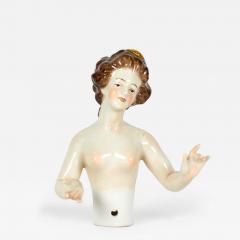 German Porcelain Nude Lady Figure - 4325773