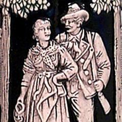 German Porcelain and Pewter Beer Stein - 4321309