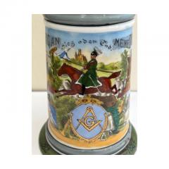 German Porcelain and Pewter Beer Stein - 4669801