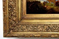 German School 19th Century Oil Painting of a Hiker in an Alpine Landscape - 4470176