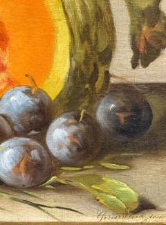 German School Still Life with Fruit and Melon  - 4791989