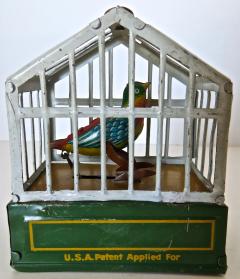 German Song Bird in Cage Toy Circa 1920 - 285723