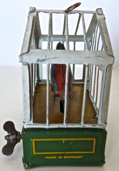 German Song Bird in Cage Toy Circa 1920 - 285726
