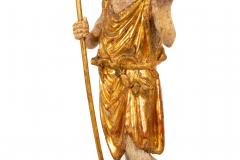 German or Austrian Polychromed Statue Sculpture of Saint John the Baptist - 4791691