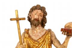 German or Austrian Polychromed Statue Sculpture of Saint John the Baptist - 4791692