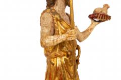 German or Austrian Polychromed Statue Sculpture of Saint John the Baptist - 4791695