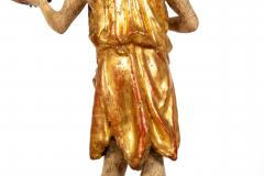 German or Austrian Polychromed Statue Sculpture of Saint John the Baptist - 4791697