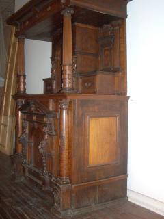 German or Swiss Late Renaissance Baroque 17th Century Inlaid Buffet Cabinet - 3144913