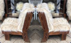 Gerrit Rietveld Gerrit Rietveld pair of brutalist raw pine slipper chairs - 1004840