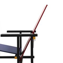 Gerrit Rietveld Red And Blue Chair Designed By Gerrit T Rietveld For Cassina - 2475586