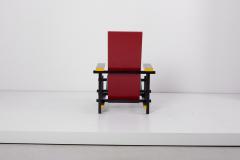 Gerrit Rietveld Red and Blue Chair by Gerrit T Rietveld for Cassina - 1366804