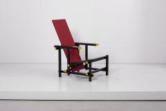 Gerrit Rietveld Red and Blue Chair by Gerrit T Rietveld for Cassina - 1366805