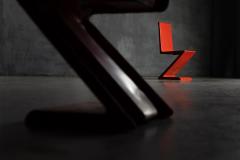 Gerrit Rietveld Zig Zag Style Fiberglass Chair Italy 1970s - 4577886