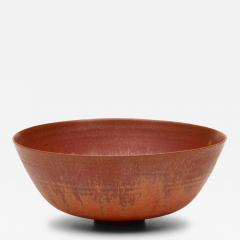 Gertrud Otto Natzler Gertrud and Otto Natzler Bowl Earthenware with Flame Red Mat Glaze 1945 - 4648045