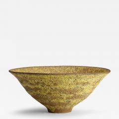 Gertrud Otto Natzler Gertrud and Otto Natzler Important Large Sulphur Crater Bowl 1959 - 4553058