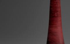 Gertrud Otto Natzler Otto Natzler and Gertrud Natzler Rare Squat Bottle Form with Long Neck 1974 - 4543951