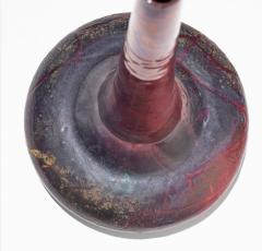 Gertrud Otto Natzler Otto Natzler and Gertrud Natzler Rare Squat Bottle Form with Long Neck 1974 - 4543952