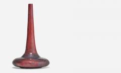 Gertrud Otto Natzler Otto Natzler and Gertrud Natzler Rare Squat Bottle Form with Long Neck 1974 - 4543954