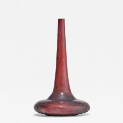 Gertrud Otto Natzler Otto Natzler and Gertrud Natzler Rare Squat Bottle Form with Long Neck 1974 - 4544253