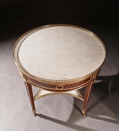 Gervais Durand EXCEPTIONAL GERVAIS DURAND MAHOGANY AND GILT BRONZE GUERIDON BOUILLOTTE TABLE - 1931996