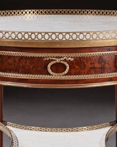 Gervais Durand EXCEPTIONAL GERVAIS DURAND MAHOGANY AND GILT BRONZE GUERIDON BOUILLOTTE TABLE - 1931998