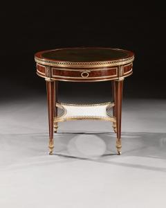 Gervais Durand EXCEPTIONAL GERVAIS DURAND MAHOGANY AND GILT BRONZE GUERIDON BOUILLOTTE TABLE - 1932004