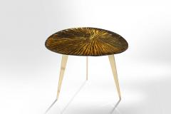 Ghir Studio Ambra Coffee Table Amber Cristal and Brass by Ghir Studio - 3213517