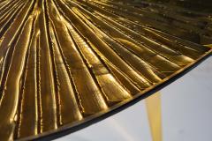 Ghir Studio Ambra Coffee Table Amber Cristal and Brass by Ghir Studio - 3213533