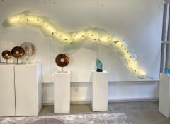 Ghir Studio Boa Hand engraved Crystal Wall Light Sculpture by Ghir Studio - 3308267