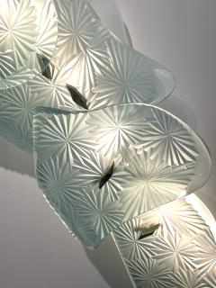 Ghir Studio Boa Hand engraved Crystal Wall Light Sculpture by Ghir Studio - 3308269