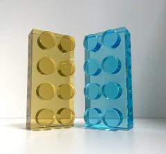 Ghir Studio Brick Contemporary Handmade Crystal Sculpture by Ghir Studio - 3240642