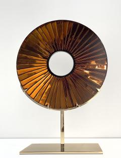 Ghir Studio Bronze Eye Hand engraved Glass Sculpture and Gold plated Brass by Ghir Studio - 3252547