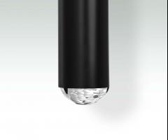 Ghir Studio Contemporary Black Brass Pendant with Crystal Gem by Ghir Studio - 3233665