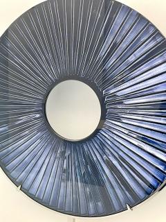 Ghir Studio Eye Blue Glass Sculpture D15 75 Chrome plated Brass structure by Ghir Studio - 3457002