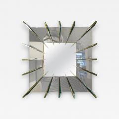 Ghir Studio Ghiro Studio Dominik Smoke Gray Mirror with Brass Faced Spikes - 770541