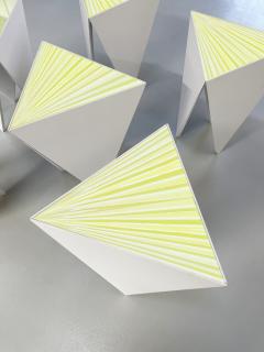 Ghir Studio Magnet Set of Six Handmade Glass and Wood Coffee Tables by Ghir Studio - 3235370