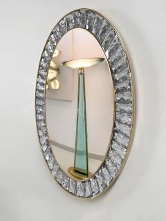 Ghir Studio Martel Hand sculpted Crystal Mirror with Polished Brass Frame by Ghir Studio - 3214887