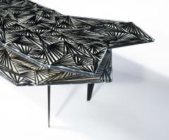 Ghir Studio Mont n Unique Coffee Table Iridescent Crystal and Brass by Ghir Studio - 3319762